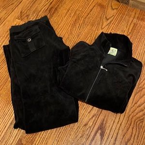 Juicy velour black tracksuit